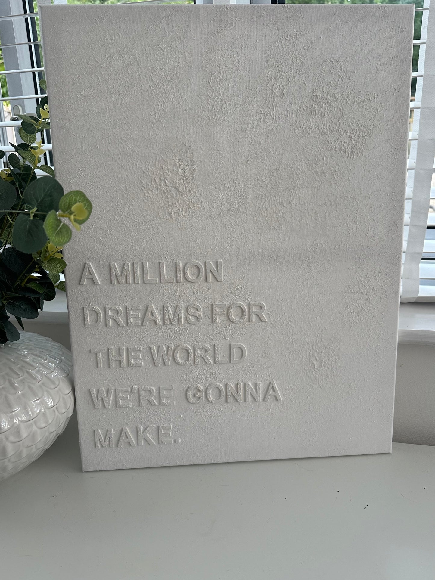 A MILLION DREAMS - Textured Wall Art - 3D Textured Canvas - Small/Medium/Large Sizes