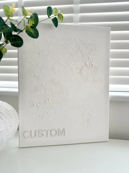 Custom / Personalised / Quote - Textured Wall Art - 3D Textured Canvas - Small/Medium/Large/Extra Large Sizes