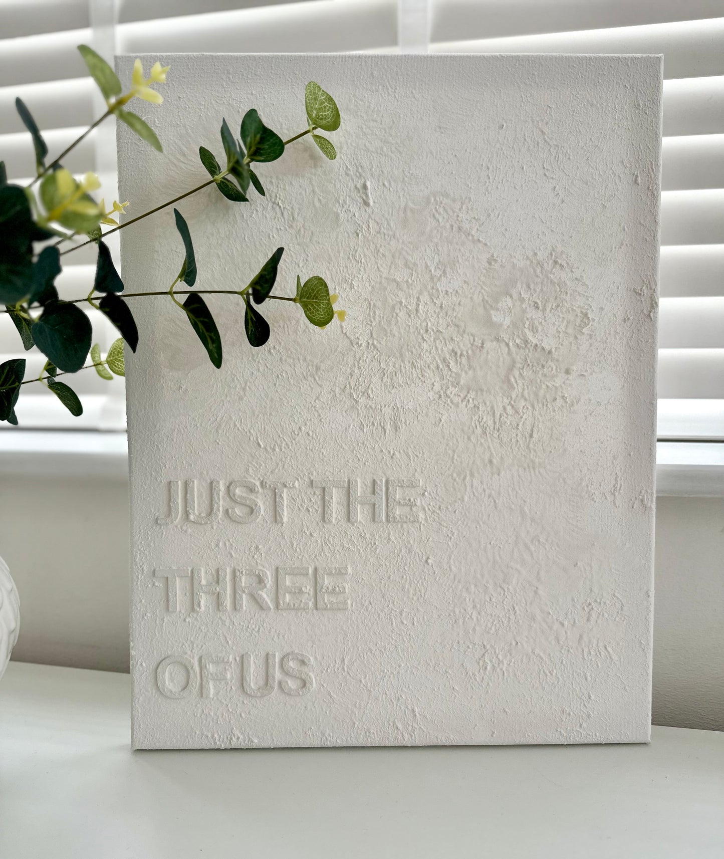 Just The Three Of Us - Textured Wall Art - 3D Textured Canvas - Small/Medium/Large/ Extra Large Sizes