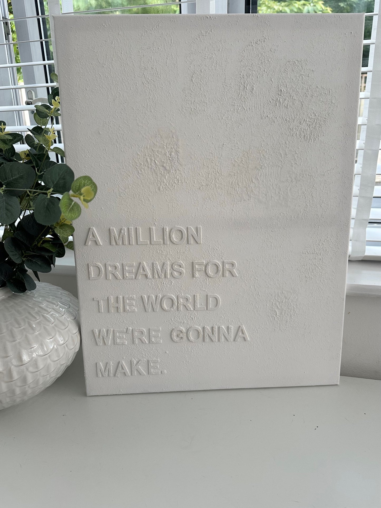 A MILLION DREAMS - Textured Wall Art - 3D Textured Canvas - Small/Medium/Large/ Extra large Sizes